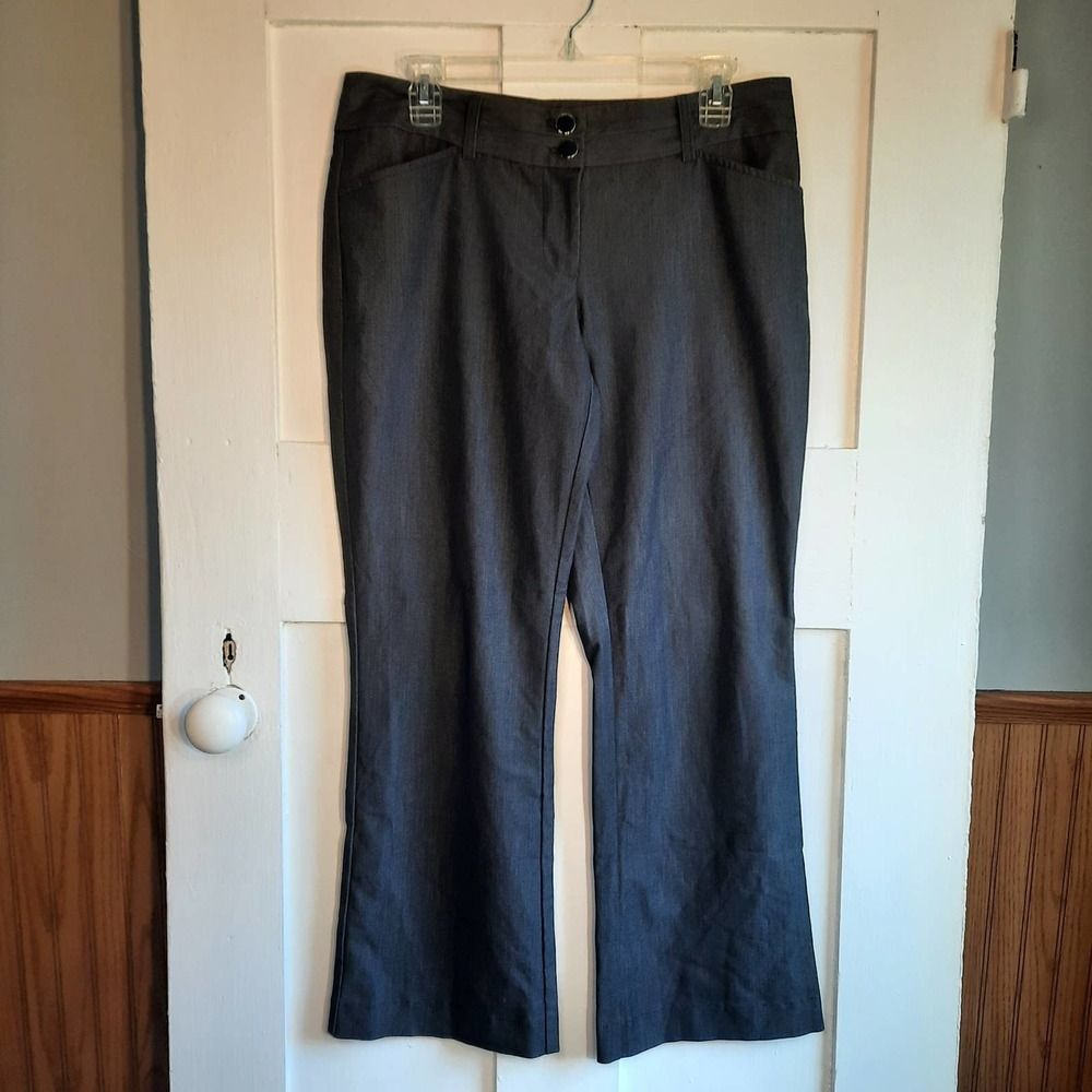 WILLI SMITH Grey Straight Leg Dress Pants sz6